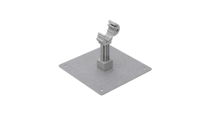 Uchwyt dachowy z płytką MAX z plastikiem L-70mm fi 6-8mm 16.1/P OG /91600302/