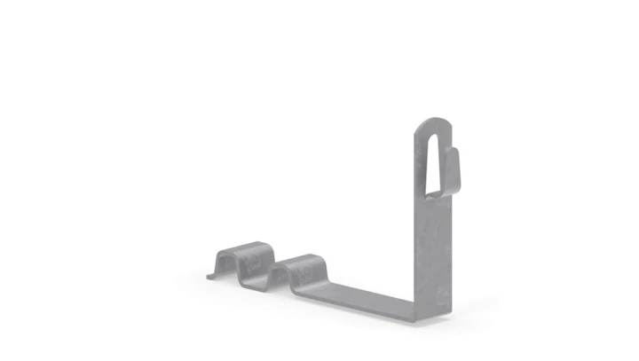 Uchwyt pod dachówkę L-100mm ocynk z zamkiem 10.5.1 OG /91008002/