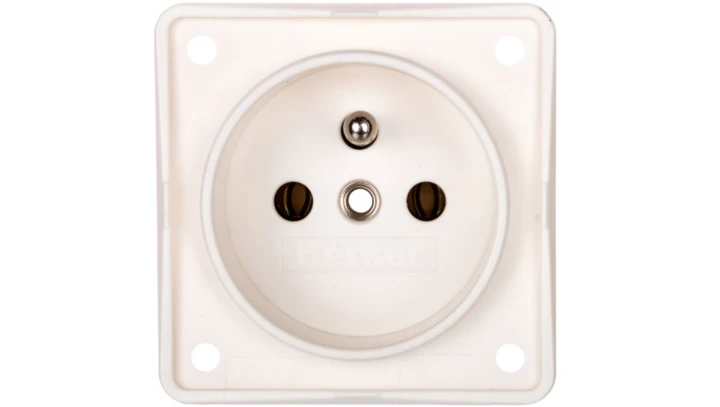 Integro Flow Gniazdo pojedyncze z/u śnieżnobiałe mat 961852502