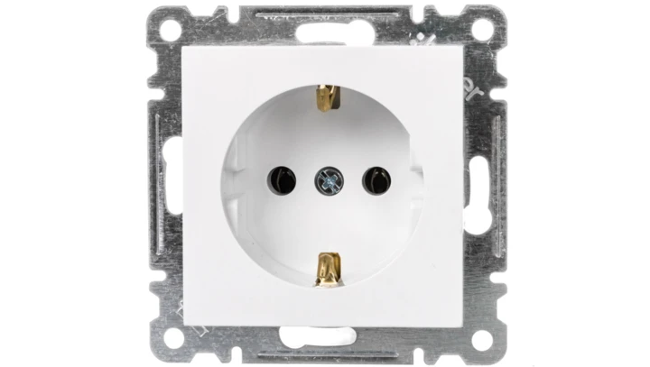Lumina Gniazdo pojedyncze Schuko białe WL1050
