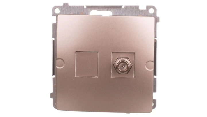 Simon Basic Gniazdo antenowe pojedyncze typu F satynowy BMAF1.01/29