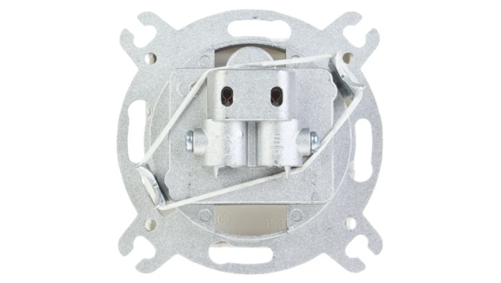 KARO Gniazdo antenowe RTV-SAT przelotowe ecru perłowy GPA-SSP/m/42