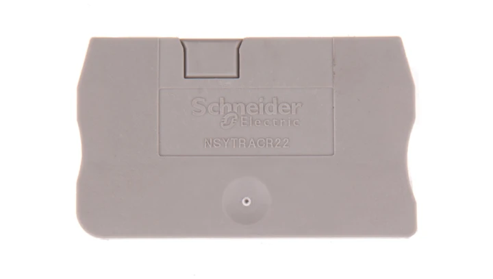 Ścianka końcowa 2,2mm, do zacisku sprężynowego 2,5mm2, szara NSYTRACR22