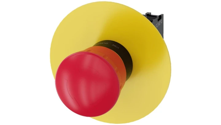 Przycisk bezpieczeństwa kpl 22mm tworzywo czerwony 1R przez obrót etykieta bez inskrypcji IP69k SIRIUS ACT 3SU1100-1HB20-1CF0