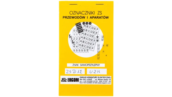 Znaki samoprzylepne ZS D12/UZK E04ZP-02030402000