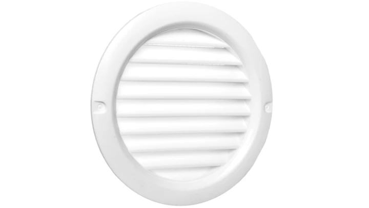 Kratka okrągła z siatką 100mm biała WPFMV100BVWH