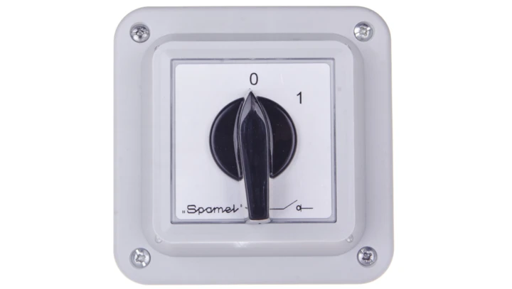 Łącznik krzywkowy 0-1 16A 1P w obudowie 0 ŁK16R-1.825OB1