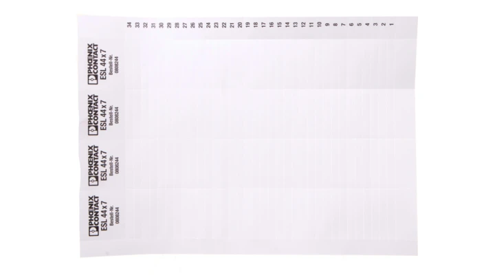 Taśma wtykana nieopisana biała 44x7mm ESL 44X7 0808244 /10szt./