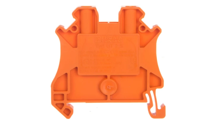 Złączka szynowa przepustowe 2-przewodowa 2,5mm2 pomarańczowa Ex UT 2,5 OG 3045046 /50szt./