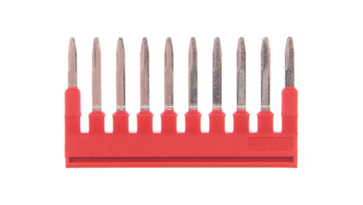 Mostek wtykany 10-biegunowy czerowny FBS 10-4 3030158 /10szt./