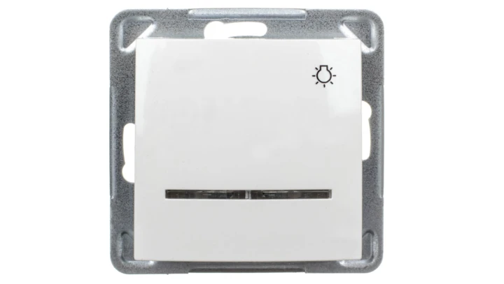 IMPRESJA Przycisk /światło/ z podświetleniem ecru ŁP-5YS/m/27