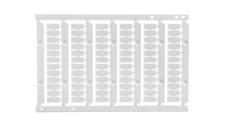 Karta oznaczeń 5mm, czyste z 6 paskami NSYTRABPV5 /10 szt./