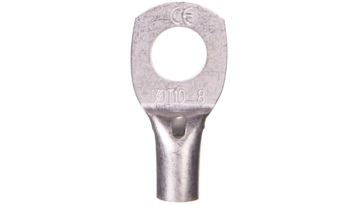 Końcówka oczkowa rurowa 10/M8 miedź cynowana KC10F8 /100szt./