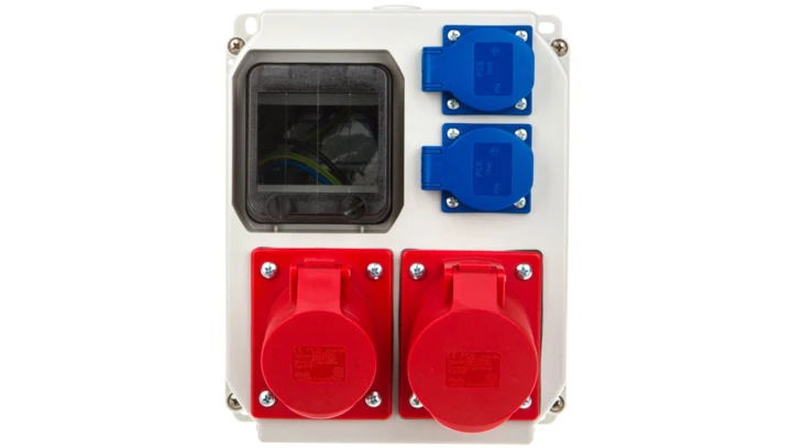 Rozdzielnica stacjonarna MIKOŁAJKI 32A/5P 2x2P+Z 9013013W