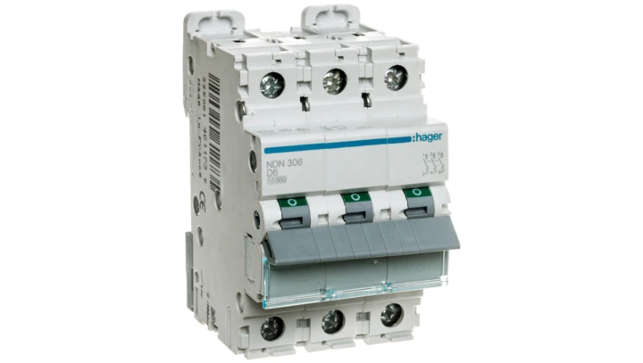 Wyłącznik nadprądowy 3P D 6A 10kA AC NDN306