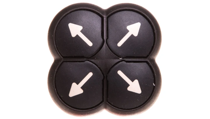 Napęd przycisku 4-ro pozycyjny czarny /strzałki/ z samopowrotem M22S-DI4-S-X7 286339