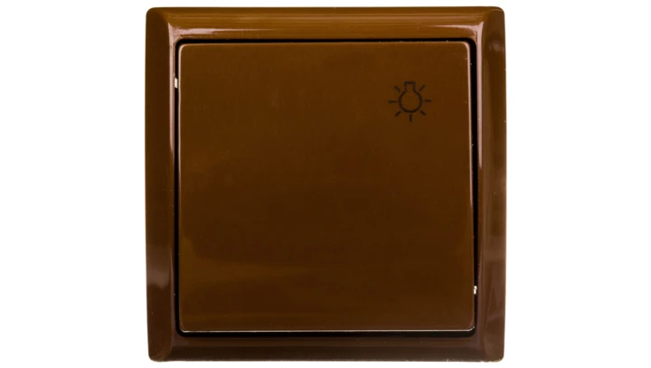 BIS Przycisk /światło/ brązowy ŁN-5B/24