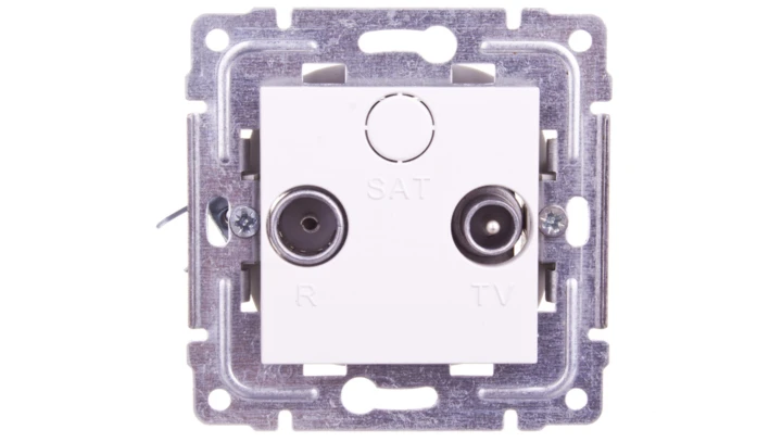 DANTE Gniazdo antenowe RTV końcowe białe 450473