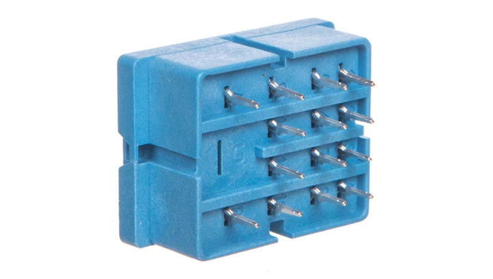 Gniazdo do serii 55.32/55.34/85.02/85.04 montaż do obwodów drukowanych (klip metalowy) 94.14SMA