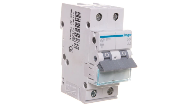 Wyłącznik nadprądowy 2P C 20A 6kA AC MCN220E