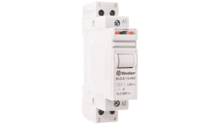 Przekaźnik bistabilny impulsowy 2Z 16A 110V AC, styk AgSnO2 20.22.8.110.4000