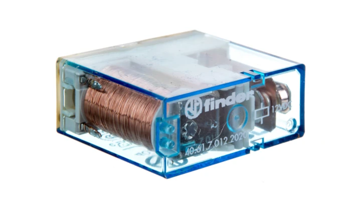 Przekaźnik miniaturowy do płytki drukowanej 1P 16A 12V DC, styki AgCdO, stopień szczelności RTII 40.61.7.012.2020