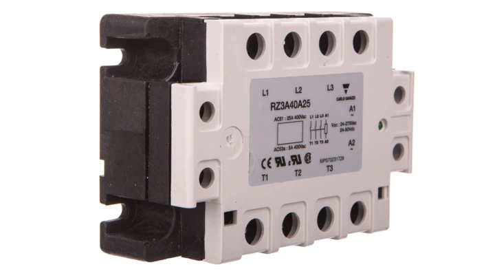 Przekaźnik półprzewodnikowy trójfazowy 24-440V AC 25A 24-275 V AC/24-50 V DC RZ3A40A25