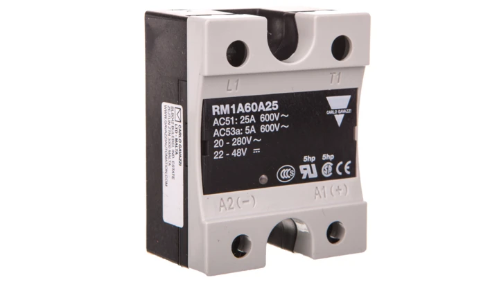 Przekaźnik półprzewodnikowy jednofazowy 42-660V AC 25A 20-280VAC/22-48VDC RM1A60A25