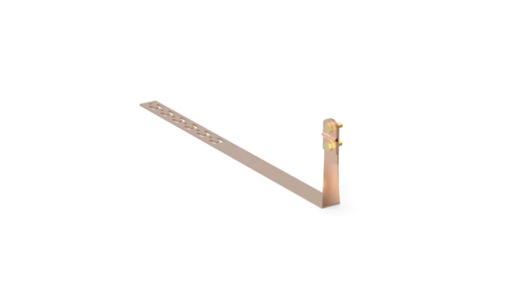 Uchwyt pod dachówkę L-415mm H-100mm miedziany skręcony skręcany z zaczepem 11.3.1/S/Z CU /91103403/