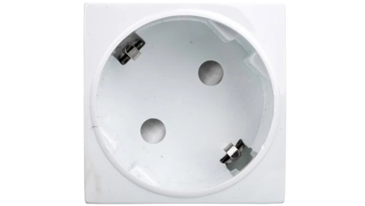 Gniazdo Schuko 45x45 Kolor Biały / 24545