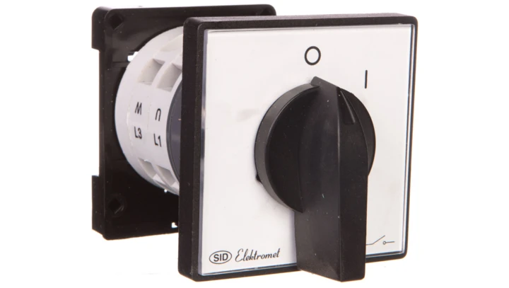 Łącznik krzywkowy 0-I 3P 25A na szynę IP65 Łuk E25-14 952504