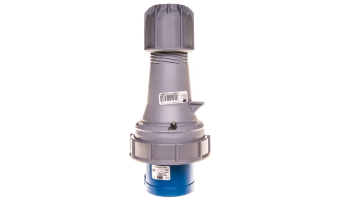 Wtyczka przenośna 63A 4P 230V niebieska IP67 POWER TWIST 034-9