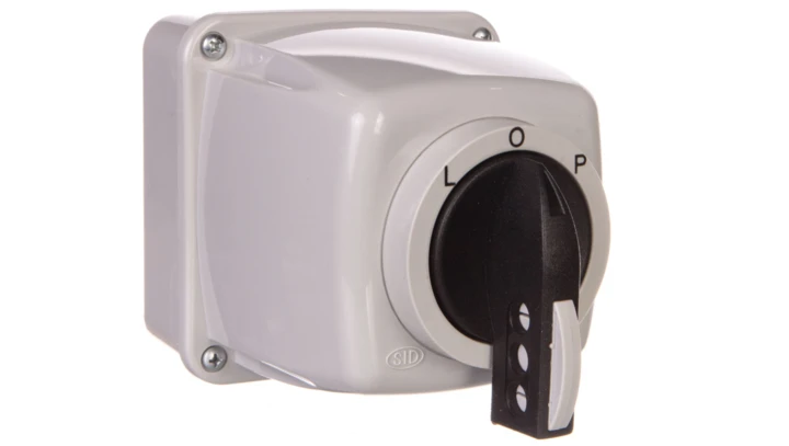 Łącznik krzywkowy L-0-P 3P 16A na kłódkę IP65 Łuk 16-43/5 921668