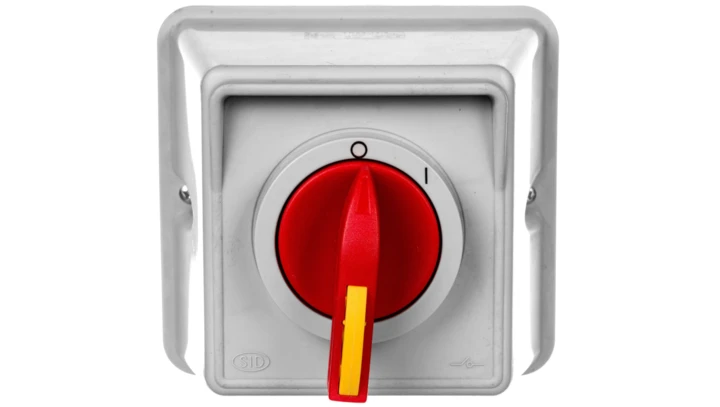 Łącznik krzywkowy 0-I 3P 80A w obudowie na kłódkę IP44 ŁK 63-13/5 926381