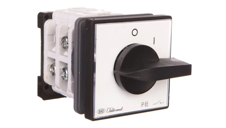 Łącznik krzywkowy 0-I 3P 25A na szynę IP65 Łuk 25-14 922581