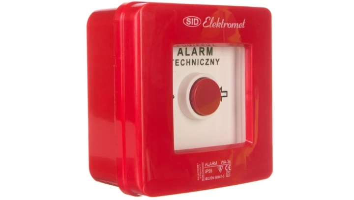 Wyłącznik alarmowy 2R 12A /ALARM TECHNICZNY/ IP55 WA-3s 921405