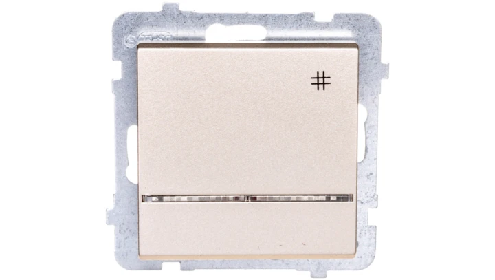 SONATA Łącznik krzyżowy z podświetleniem szampański złoty ŁP-4RS/m/39