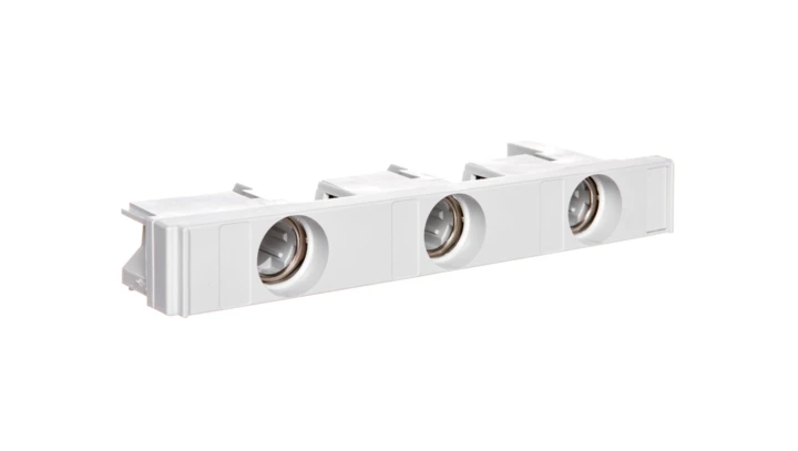 Podstawa bezpiecznikowa E18 /montaż na szynach 27mm/ z osłoną 0000106023T