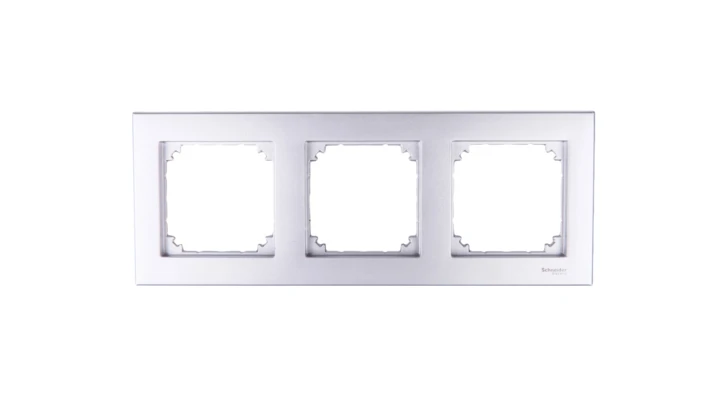 Merten M-Plan Ramka potrójna aluminium MTN486360