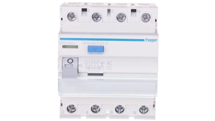 Wyłącznik różnicowoprądowy 4P 40A 0,3A typ AC -S CPC440J
