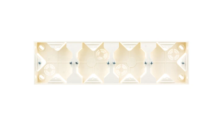 IMPRESJA Puszka natynkowa poczwórna ecrue PNP-4Y/27