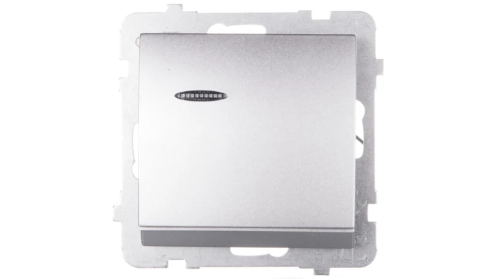 AS Łącznik hotelowy z podświetleniem srebro ŁP-15GS/m/18