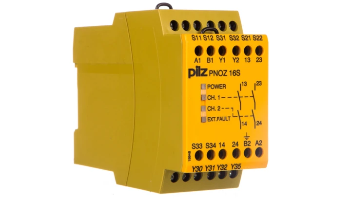 Przekaźnik bezpieczeństwa 2N/O PNOZ 16S 24VDC/230 VAC 774076, 1-W0IV7