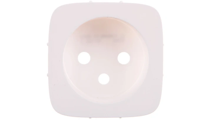 VALENA ALLURE Plakietka gniazda pojedynczego 2p+z biały 755305