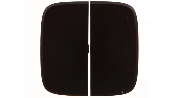 VALENA ALLURE Klawisz łącznika: schodowego podwójnego lub świecznikowego czarny 755028