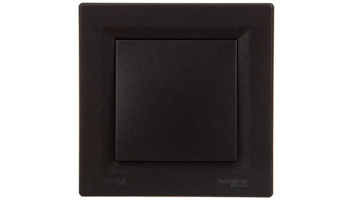 ASFORA Łącznik 1-biegunowy IP44 z ramką antracyt EPH0100271