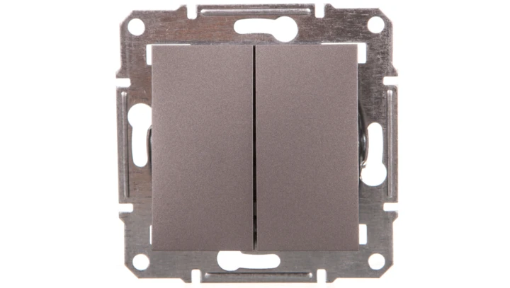 ASFORA Łącznik świecznikowy (z. śrub) bez ramki stal EPH0300362