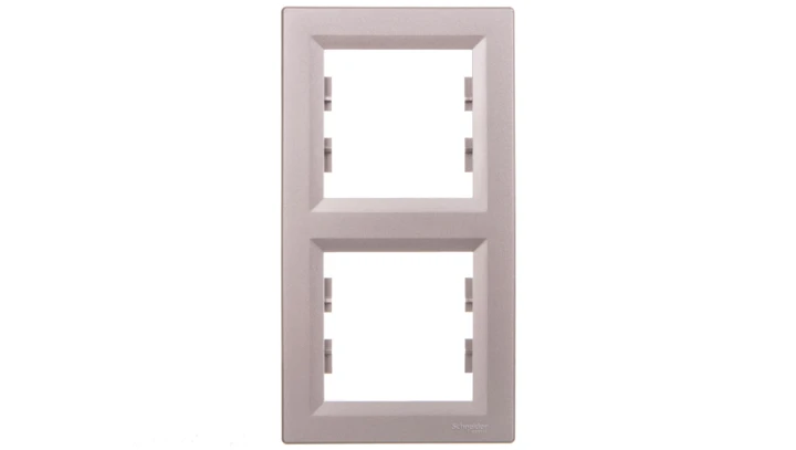 ASFORA Ramka 2-krotna pionowa aluminium EPH5810261