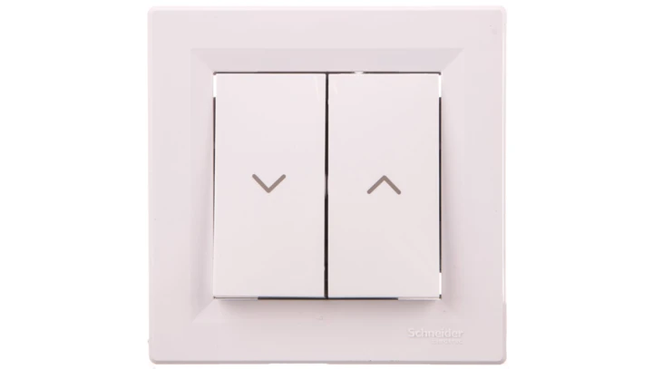 Łącznik Asfora żaluzjowy biały z ramką EPH1300521