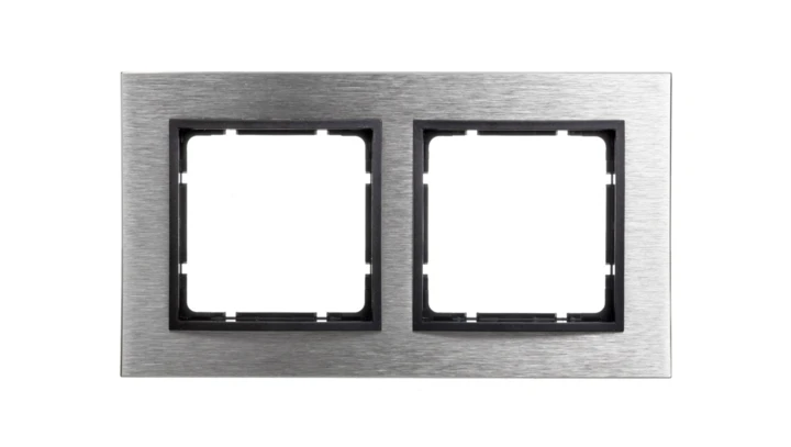 Berker B.7 Ramka 2-krotna pozioma stal szlachetna/antracyt 10223606